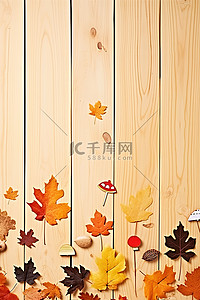 桶背景图片_秋天的木制背景