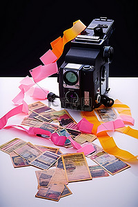 带胶片和胶片盒胶片卷轴等的老式相机