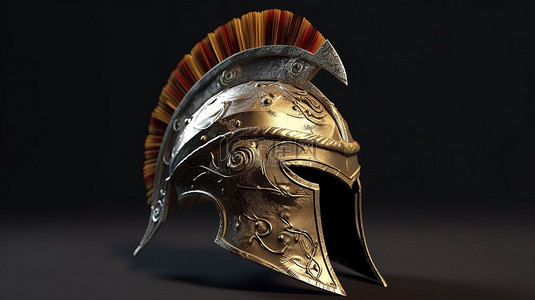 古代神话背景图片_3D 建模斯巴达头盔古代遗迹重生