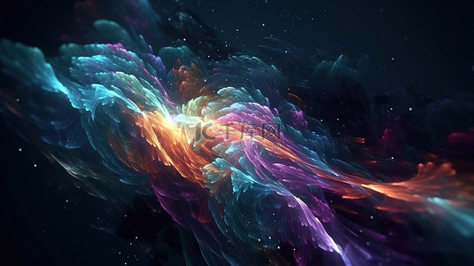 外艺术背景图片_4k 超高清辐射宇宙艺术 3D 空间星系插图