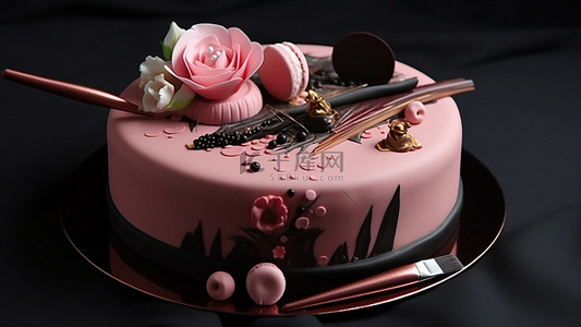 甜点粉色背景图片_甜品蛋糕粉色