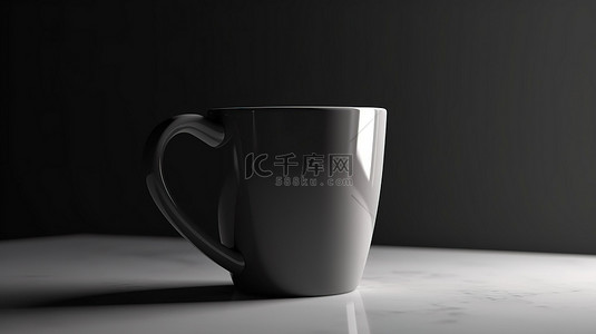 咖啡厅茶背景图片_3d 渲染中逼真的咖啡杯模型