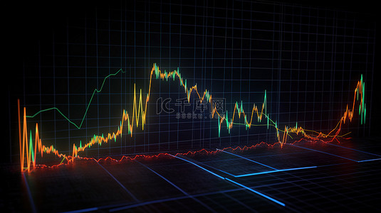 区块链背景背景图片_可视化俄罗斯基于区块链的加密货币市场的 3D 渲染图