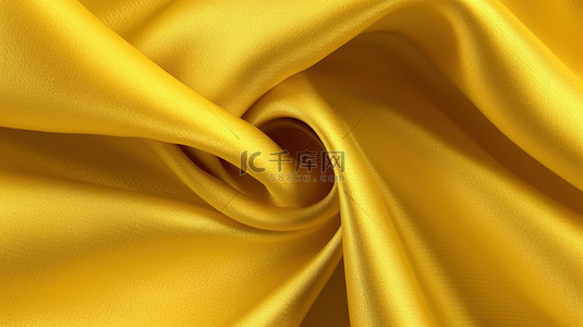 金黄色织物纹理的 3d 渲染背景