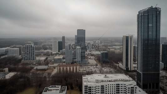 剪影大楼背景图片_建筑工业城市摩天大厦背景