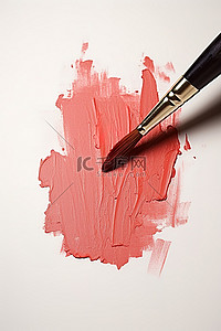 红色画笔涂色背景图片_画笔用于将某些东西涂成红色