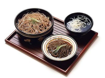 日本料理美食背景图片_日本传统米饭和蔬菜汤