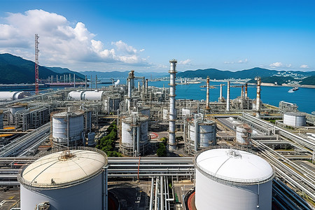 香港一间以天然气提供能源的炼油厂