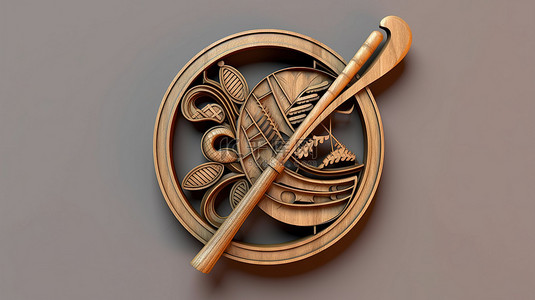 杭州会徽背景图片_代表奥林匹克田径运动的 3d 曲棍球会徽