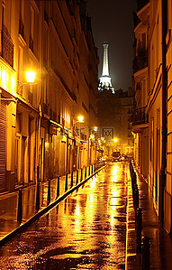 巴黎的城市夜景