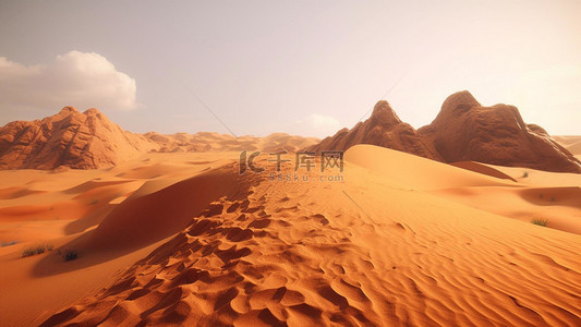 热带沙漠背景图片_热带荒漠沙漠地区沙海