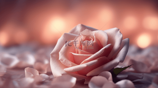 浪漫的漂浮的玫瑰花瓣背景图片_玫瑰花瓣唯美梦幻背景