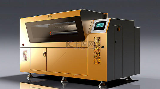 3d打印机背景背景图片_利用激光烧结技术的金属3D打印机