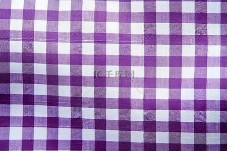 制作衬衫的紫色帆布格子面料