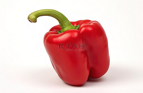 辣椒烧肉背景图片_红辣椒被放置在白色背景上