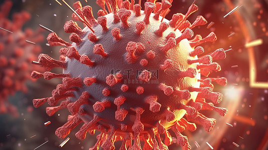 电晕病毒爆发流行期间病毒防护的 3d 图示
