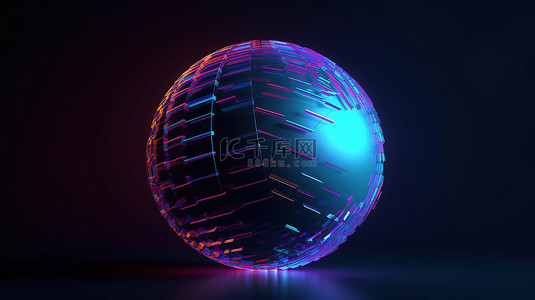 元素趋势背景图片_3d 中的抽象球体动态运动设计元素