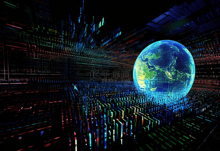 新千年的世界被代码和电子数据包围