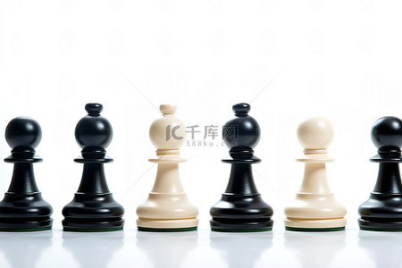 黑白棋子背景图片_黑白棋子，黑王脱颖而出