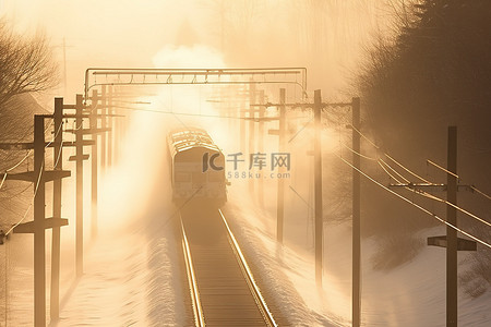 砰背景图片_火车上有雪时发出砰的一声