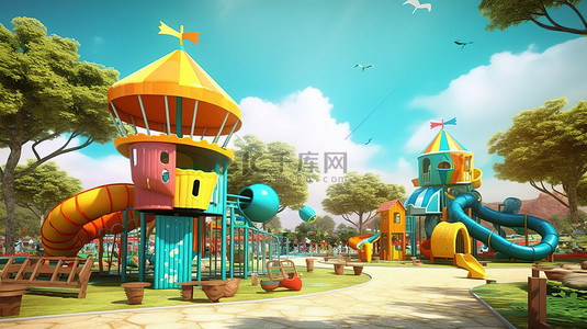 3D 可视化儿童游乐场