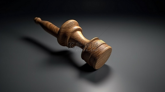3d 渲染的锤子和木板用于法律代表