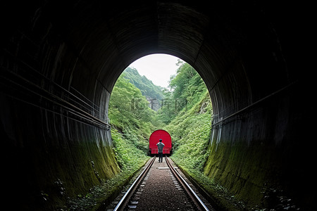 自行车背景图片_江山隧道里的满太团