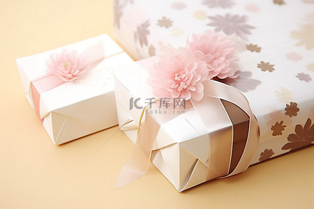 婚礼纸品带花的薄纸
