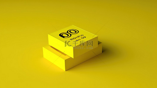 票券背景图片_黄色空白 3D 优惠券提供各种产品的有吸引力的优惠和折扣