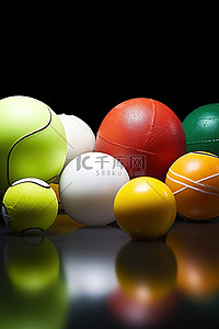 踢球背景图片_软球和网球曲棍球和踢球用球