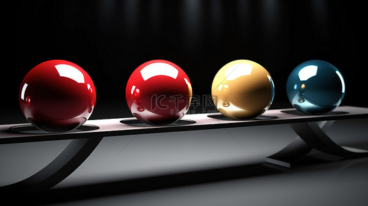 平衡尺背景图片_跷跷板支持 3d 球体平衡