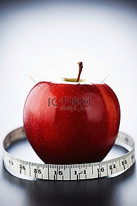 红苹果与卷尺