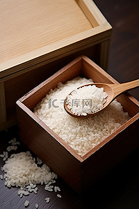 筱曲 米木盒和木勺