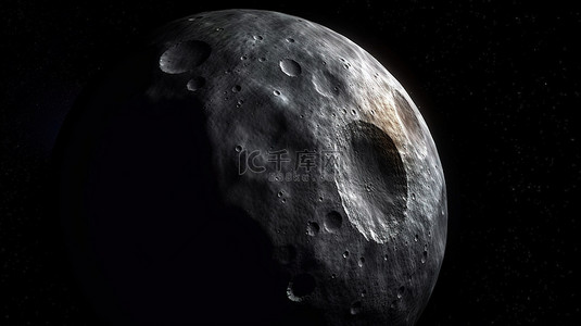 小行星背景图片_谷神星是矮行星中的巨人，位于主小行星带的 3D 渲染