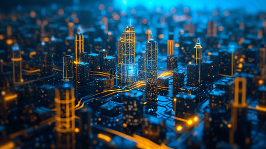 蓝色科技感商务智慧城市图片18
