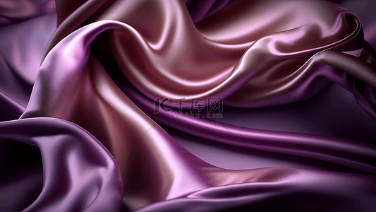 粉紫色丝带背景图片_丝绸粉紫色光面