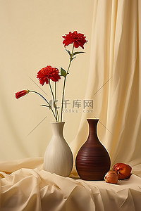 优质区位背景图片_有花的花瓶
