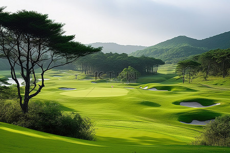 莫高窟写真背景图片_吉米卡尔莫韩国高尔夫俱乐部