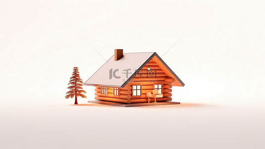 家庭宽带背景图片_用于家庭无线网络的小屋中现代 wifi 路由器的 3d 渲染