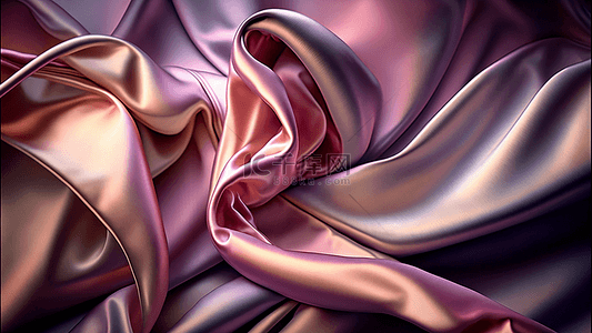 红绸布料背景图片_丝绸绸缎紫色