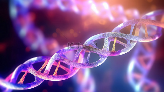 抽象 3D DNA 模型科学与医学的融合