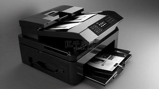 适用于您的办公室多功能打印机和扫描仪的 3D 插图先进技术