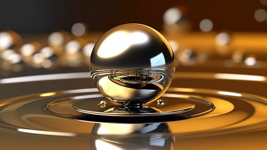 双边平衡车背景图片_金属牛顿平衡球的 3d 渲染概念背景
