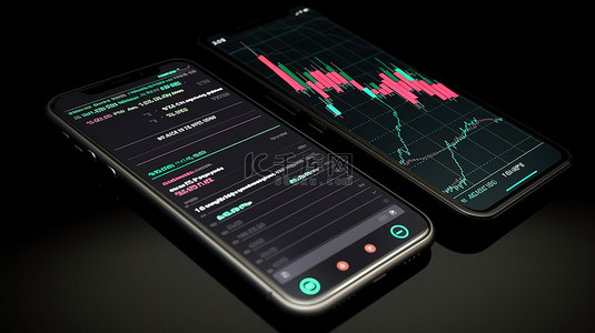手机背景图片_革命性的 3D 平台，用于在线交易股票投资加密货币和基于云的移动交易