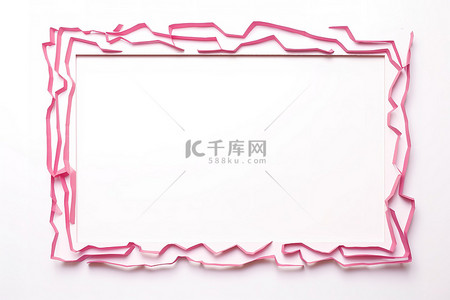 纸文字背景图片_一个粉红色的纸框，上面刻着文字