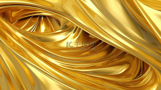 几何科技浅色背景图片_3d 渲染中的金色抽象
