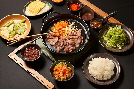 涮菜火锅背景图片_超过 6 种亚洲美食菜单 菜肴列表