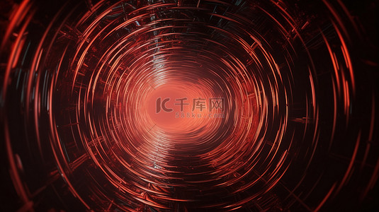 洞门苏州背景图片_标题 1 动态红波隧道，背景中有黑洞，类似于虫洞或传送门