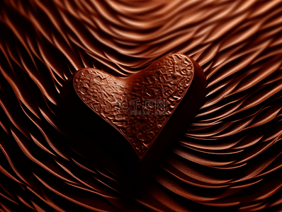 纹理美食背景背景图片_爱心巧克力纹理美食甜品摄影广告背景