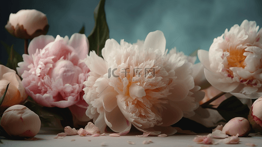 花瓣婚礼背景背景图片_芍药花鲜花春天花瓣花卉背景